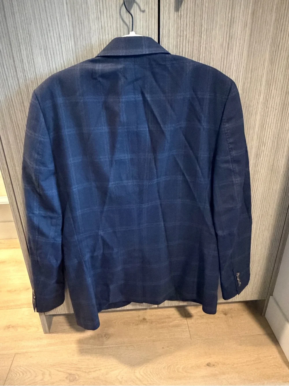 Reiss Men's Navy Windowpane Sport Coat